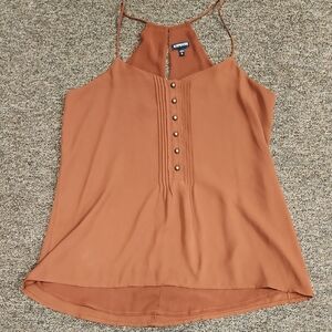Express Terracotta Camisole with Button Detail